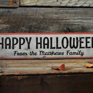 Happy Halloween Decor, Halloween Wall Decor, Gift for Halloween, Halloween Sign, Halloween Party, Custom Wooden Halloween Sign Decoration