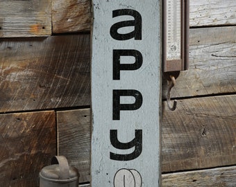 Letrero de abeja feliz, letrero de madera con abeja, letrero de madera con abejorro, decoración de abejas, letrero de madera, letrero de madera con abeja, habitación infantil, decoración rústica hecha a mano con letrero de madera