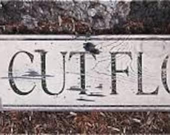Fresh Cut Flowers Wood Sign - Rustic Hand Made Vintage Wooden Sign Decorations