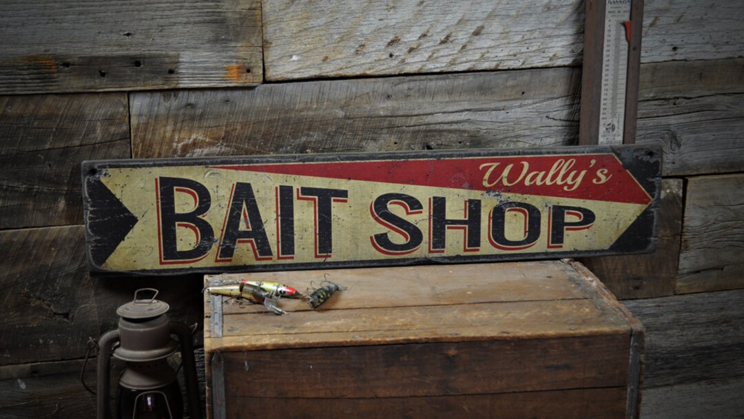 Custom Lake House Bait Shop Sign, Bait Shop Decoration, Shop Decoration