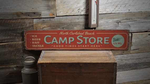 Camp Store Signs, Wooden Camper  Decor, Wall Camper Gift, Custom Lodge Decor, Cabin Room Sign, Lodge House, Vintage Handmade Wood Sign