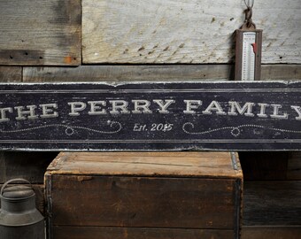 Est. Date Wedding Sign, Wooden Wedding Decor, Established Date Family Sign, Rustic Family Name Sign, Custom Last Name Sign Decorations