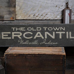 Custom Store Sign, Mercantile Decor, Mercantile Sign, Wood Store Decor, Store Owner Gift, Rustic Sign, HandMade Vintage Wood Sign Decoration