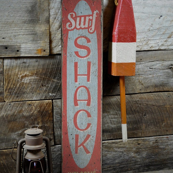 Surf Shack Sign, Wooden Shack Signs, Shack Wooden Gift, Surf Gift, Surf Shack Decor, Surf Life, Surf, Rustic Handmade Wood Sign Decor