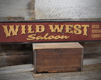 Wild West Show, Wild West Sign, Cowboy Decor, Country Saloon