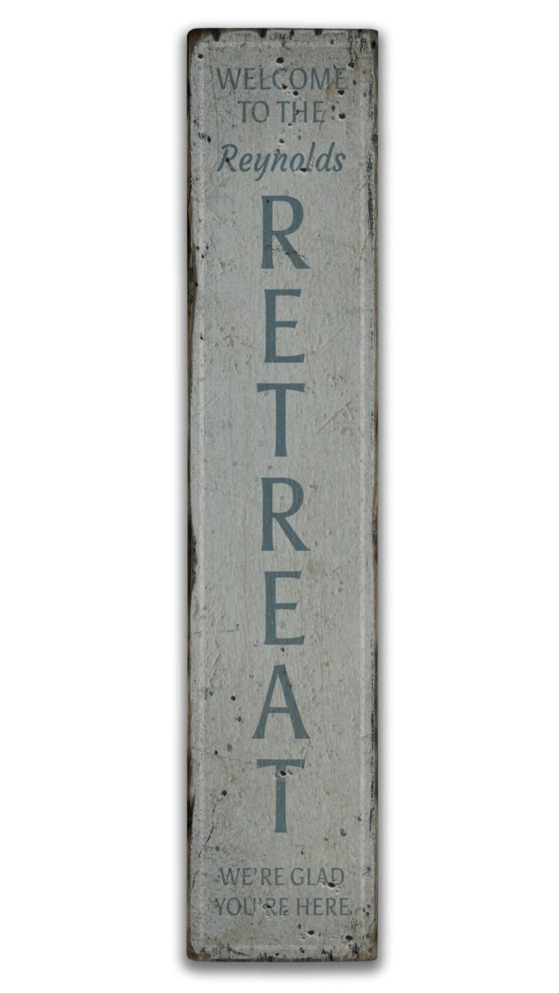 Rustic Retreat Sign Retreat Sign, Wooden Retreat Sign, Vacation Retreat Sign, Wooden ...