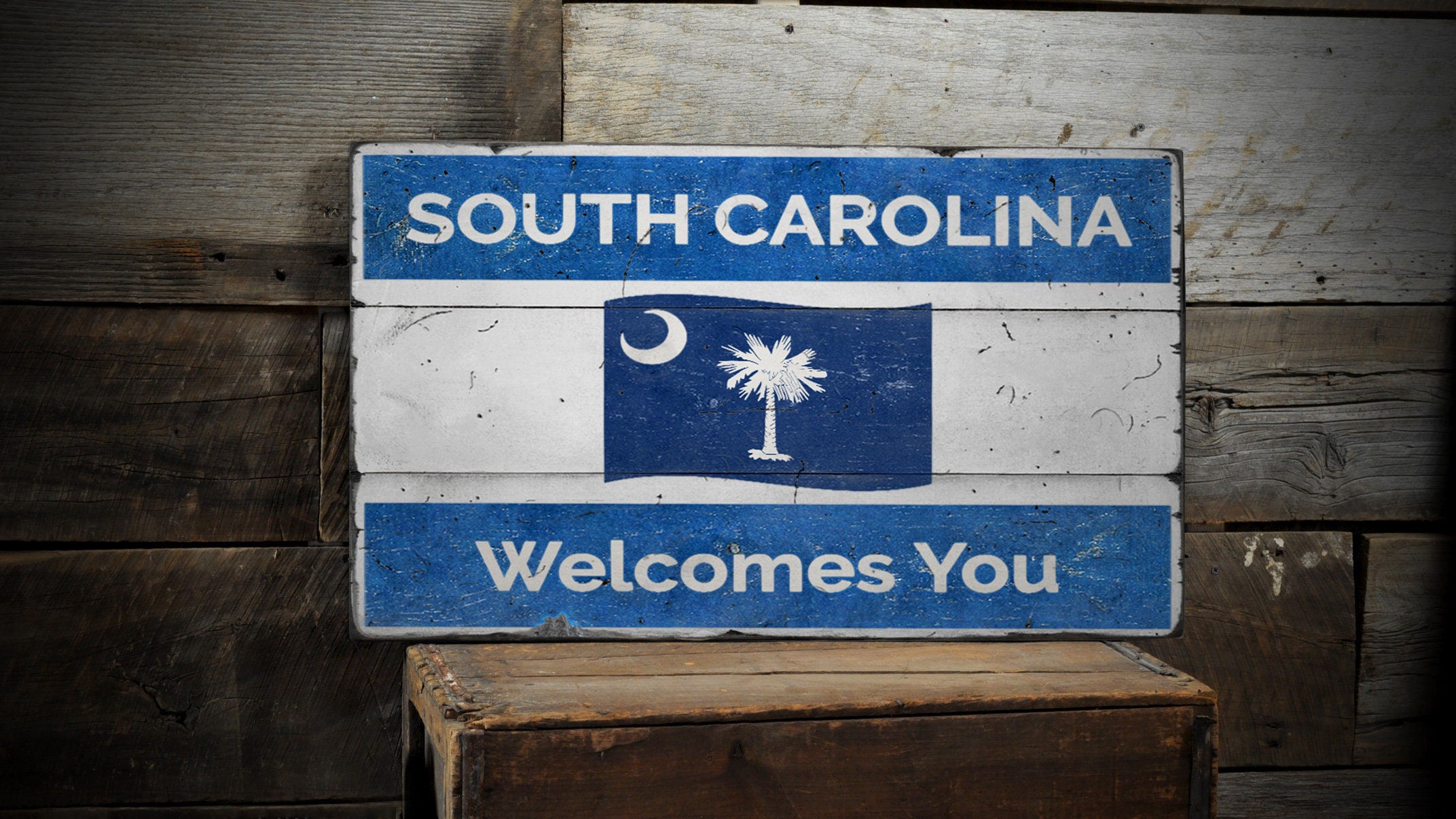 Sc Sign South Carolina Sign, Welcome State Sign, South Carolina Flag, US State ...
