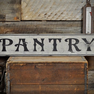 Pantry Sign, Kitchen Sign, Kitchen Decor, Kitchen Wall Decor, Rustic Vintage Wooden Pantry Sign, Wall Decor Kitchen Door Signs