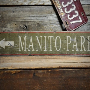 Custom Park Directional Arrow Sign, Park Lovers, Park Explorers Sign, Wooden Park Sign - Rustic Hand Made Vintage Wooden Lobster Decorations