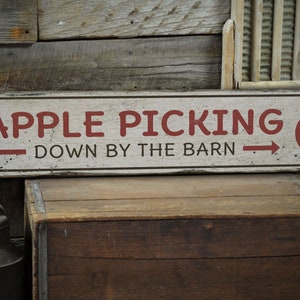 Apple Pickers Sign, Apple Picking Decor, Apple Picking, Wooden Apple Event Sign Decor, Wood Decor- Rustic Hand Made Wooden Sign Decoration