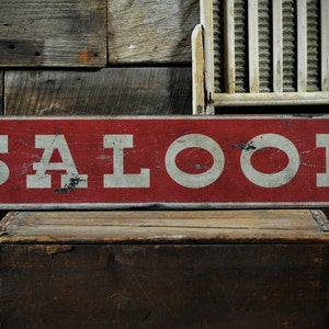 Saloon Sign, Saloon Decor, Old Saloon Sign, Western Saloon Sign, Old West Saloon Signs - Rustic Hand Made Vintage Wooden Decorations