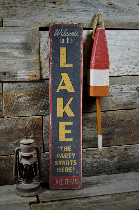 Wooden Lake Signs, Outdoors Wooden Sign, Lake Decor, Old Wooden Lake House, Fishing  Cabin, Lake Life, Rustic Handmade Wood Sign Decor -  Sweden