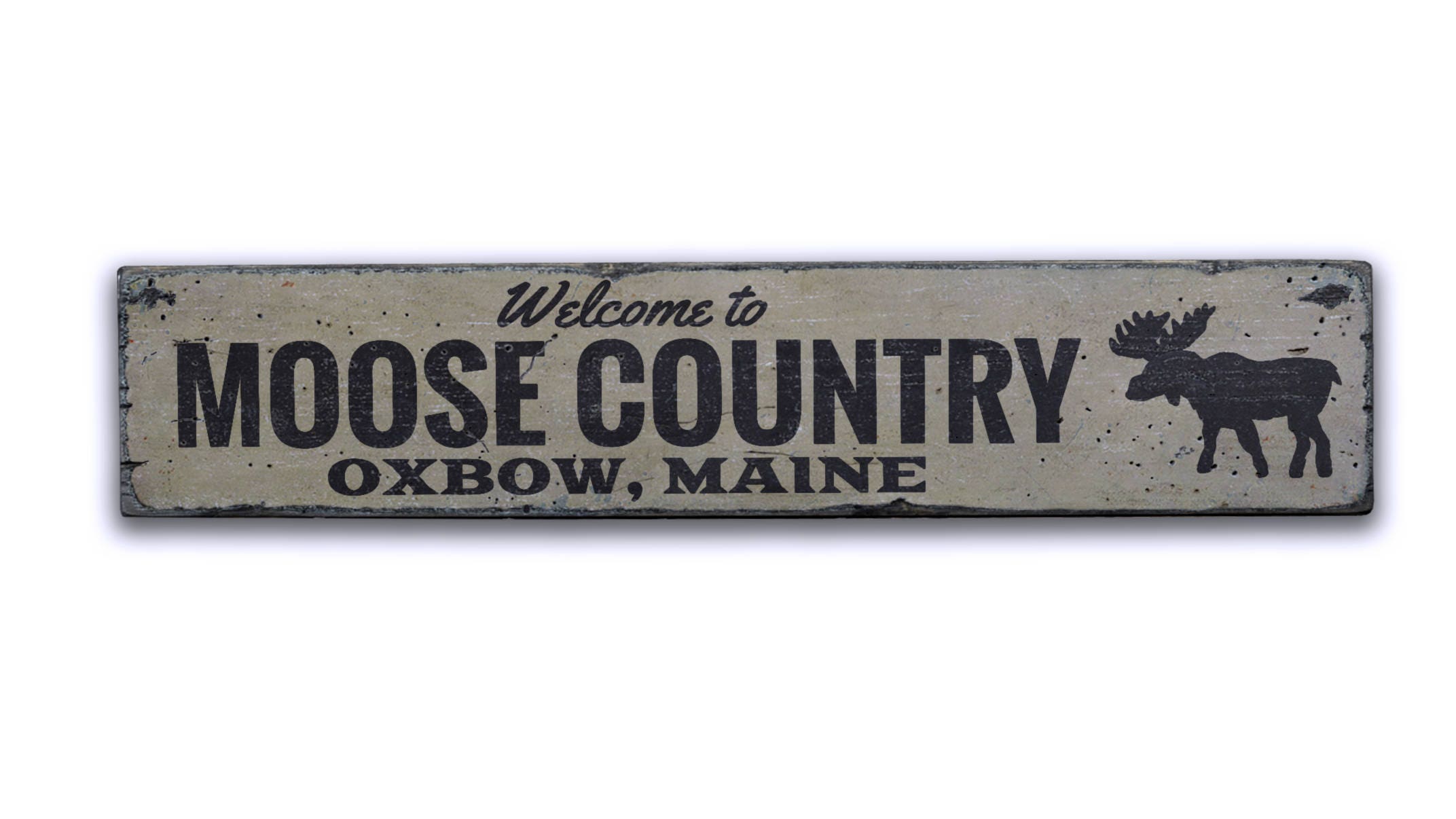 Moose Country Sign, Custom Moose Sign, Rustic Moose Decor, Moose Lover ...