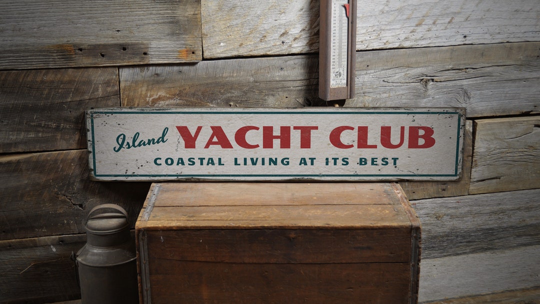 Yacht Club Decor, Wooden Yacht Decorations, Wall Decor Gift, Custom