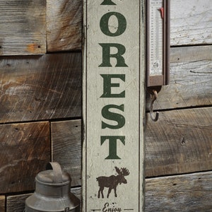 Letreros forestales, Letrero de madera para exteriores, Decoración forestal, Cabaña de madera antigua, Cabaña de caza y pesca, Cabañas, Letrero rústico de madera hecho a mano