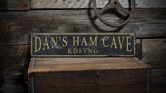 Custom Ham Radio Sign Ham Radio Sign Ham Radio Wood image
