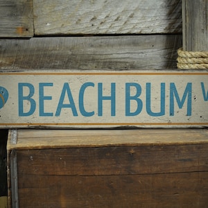 Beach Bum Sign, Beach Bums Sign, Beach Bum, Beach Wooden Sign, Beach Bum Decor, Beach Sign, Ocean, Rustic Handmade Wood Sign Decor