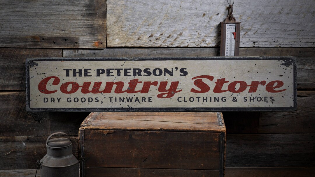 Country Store Sign, Wood Country Sign, Country Store Decor, Custom