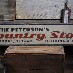 Country Store Sign, Wood Country Sign, Country Store Decor, Custom Store Sign, Store Owner Gift, HandMade Vintage Wood Sign Decorations