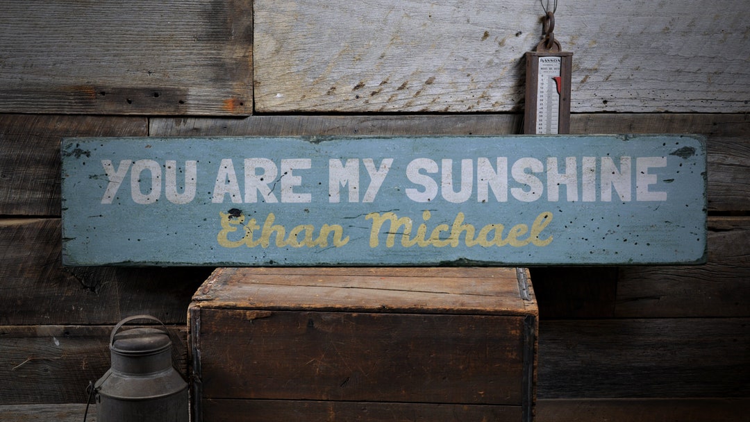 You Are My Sunshine Wood Sign, Custom Nursery Decor, Unique Baby Shower ...