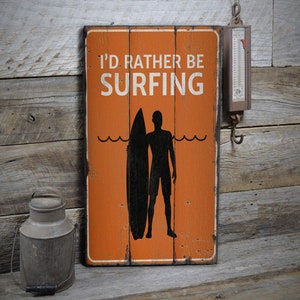 Ocean Surfing Decor Sign, Wooden Beach Sport Sign, Surfers Lifestyle, Ocean Decor, Wooden Sale Decor, Wooden Wall Decor - Wooden Old Sign