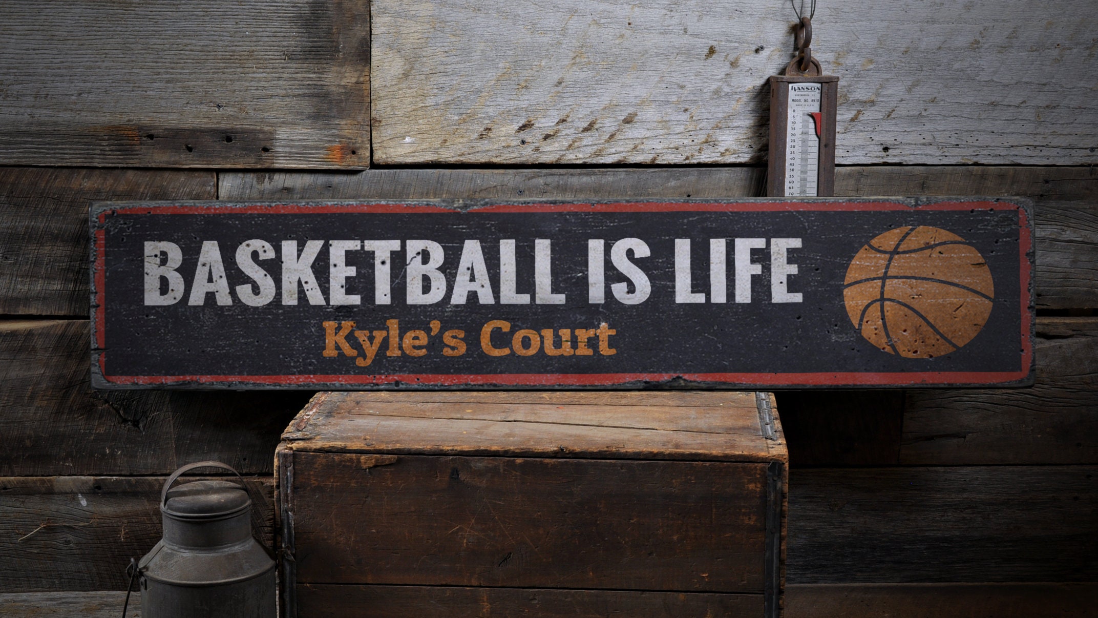 Basketball Player Wood Sign Basketball Is Life Custom Boy Etsy