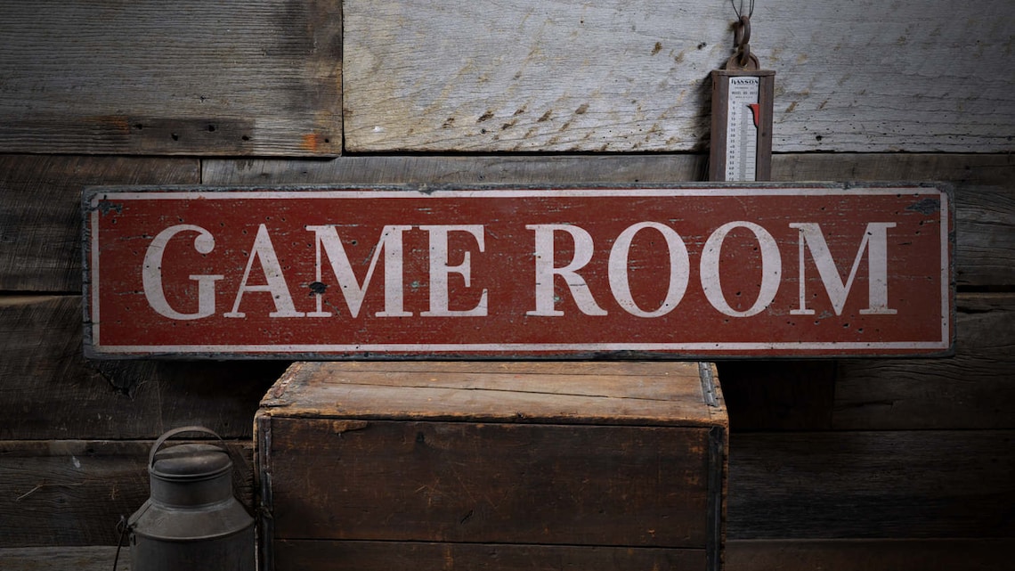 Game Room Sign Game Room Decor Game Room Gift Decor for Etsy