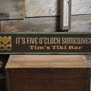 Tiki Bar Signs, Wooden Tiki Bar Sign, Tiki Lover Gift, Custom House Decor, Beach Room Sign, Lodge House, Vintage Handmade Wood Sign