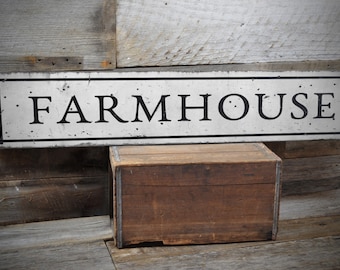 Rustikales Bauernhaus Schild, Farmhaus Dekoration, Shabby Chic, Bauernhaus Holzschild, Schilder für Zuhause, Handgemachtes Holzschild