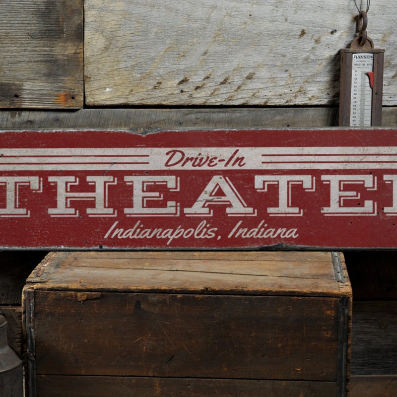 Drive In Sign Drive in Movie Theater Sign - Etsy