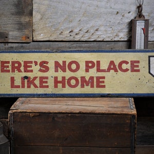 No Place Like Home Sign, Baseball Man Cave Sign, Rustic Baseball Sign, Baseball Lover Gift for Son, Vintage Handmade Wood Sign