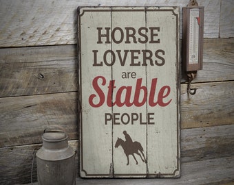 Horse Stable Sign, Stable Lives Sign, Horse Decoration Sign, Wood Country Old Sign, Wood Sign - Rustic Hand Made Vintage Wooden Decor