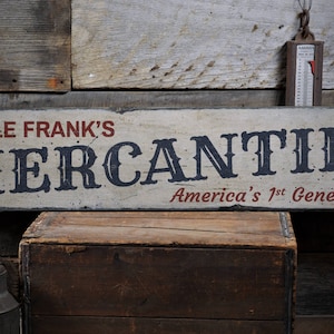 Mercantile Decor, Mercantile Sign, Custom Store Wood Sign, General Store Decor, General Store Sign, HandMade Vintage Wood Sign Decor