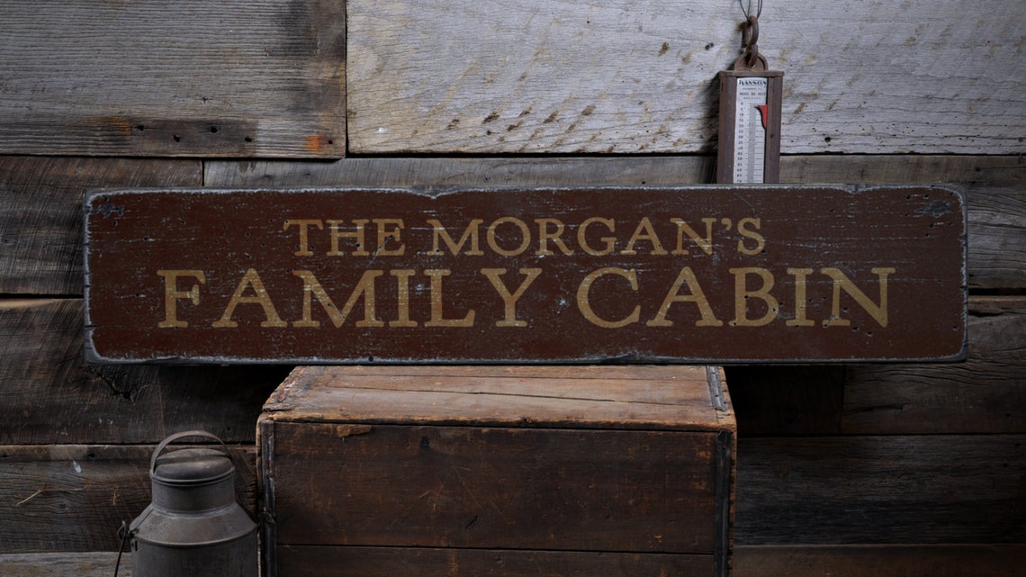 Family Cabin Sign II main image 1