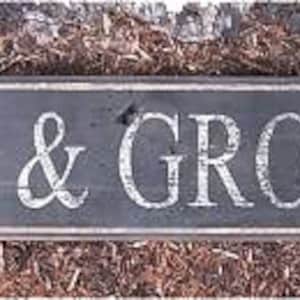Drugs & Groceries Sign, Pharmacy Sign, Pharmacist Gift, Gift for Pharmacist, Drugstore Sign - Rustic Hand Made Vintage Wooden image 1