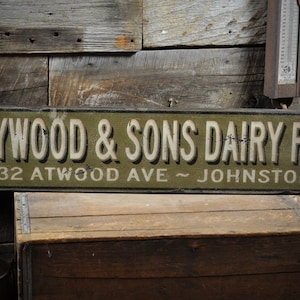Custom Farm or Business Sign - Primitive Rustic Hand Made Vintage Wooden