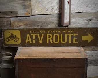 ATV Riding Sign, Wooden ATV Sign, ATV Rider Gift, Atv Rider Decor, Wooden Sign, Motor-cross Lover Room, Rustic Handmade Wood Sign