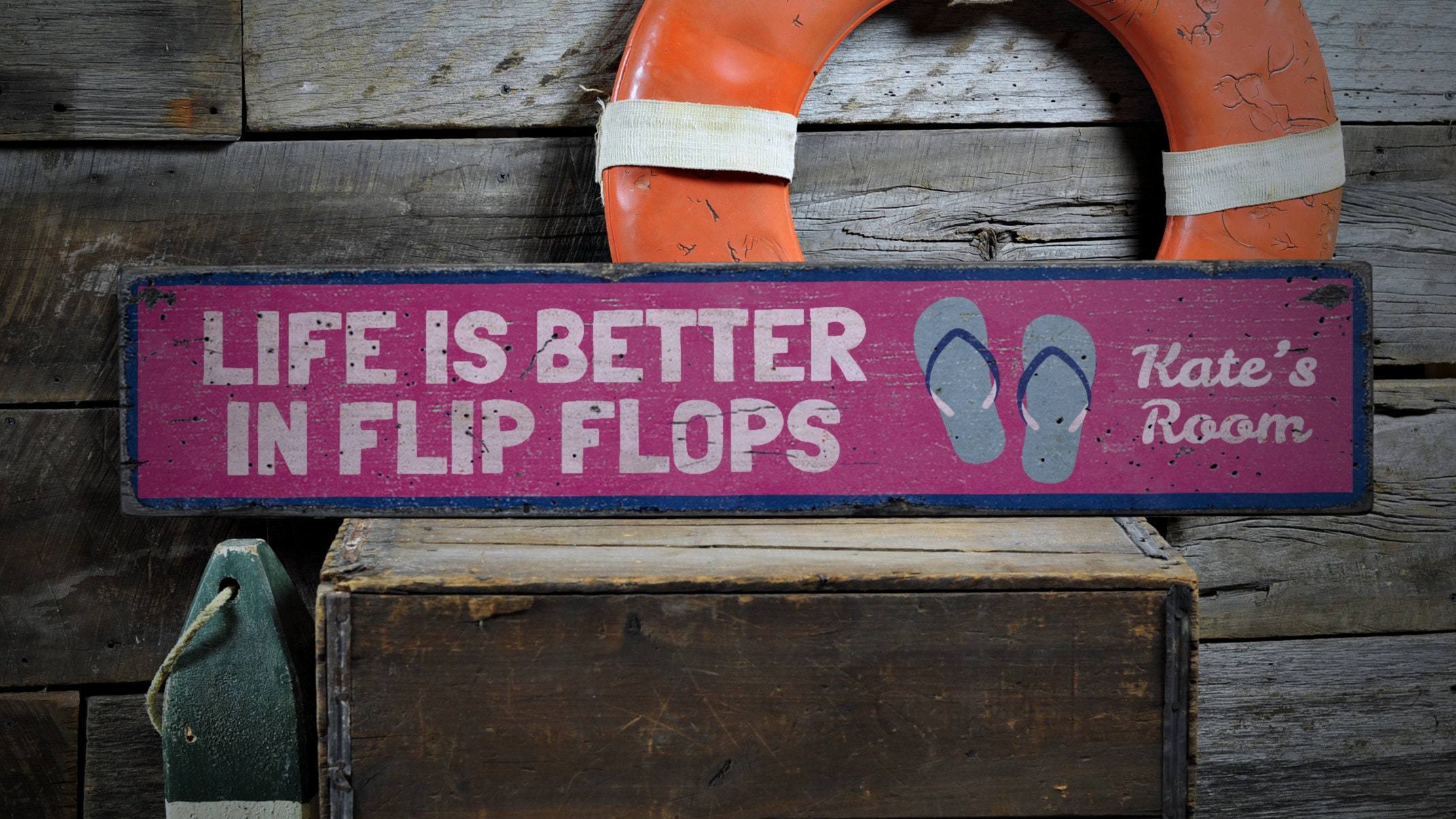 Pawleys Island, Life is Better in Flip Flops, Simply Said, Contour –  Lantern Press