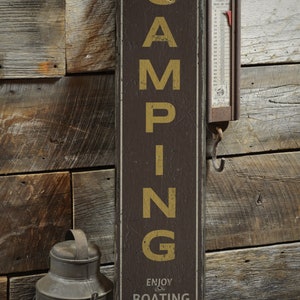 Camping Sign, Outdoors Camping Sign, Camping Decor, Wooden Camping Lodge, Outdoors Lover, Wildlife, Rustic Handmade Wood Sign Decor