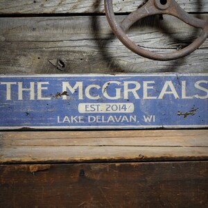 Pancarte Bois Personnalisée - Tavern Established - Rustique - The Lizton Sign Shop