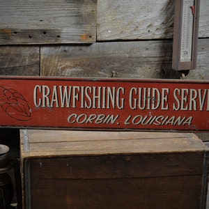 Aangepast servicebord langoestengids - primitieve rustieke handgemaakte vintage houten decoraties