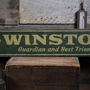 Guardian Pet Sign, Pet Best Friend Sign, Pet Wood Sign, Dog House Sign, Dog House Decor, Pet Gift, HandMade Vintage Wooden Sign Decor