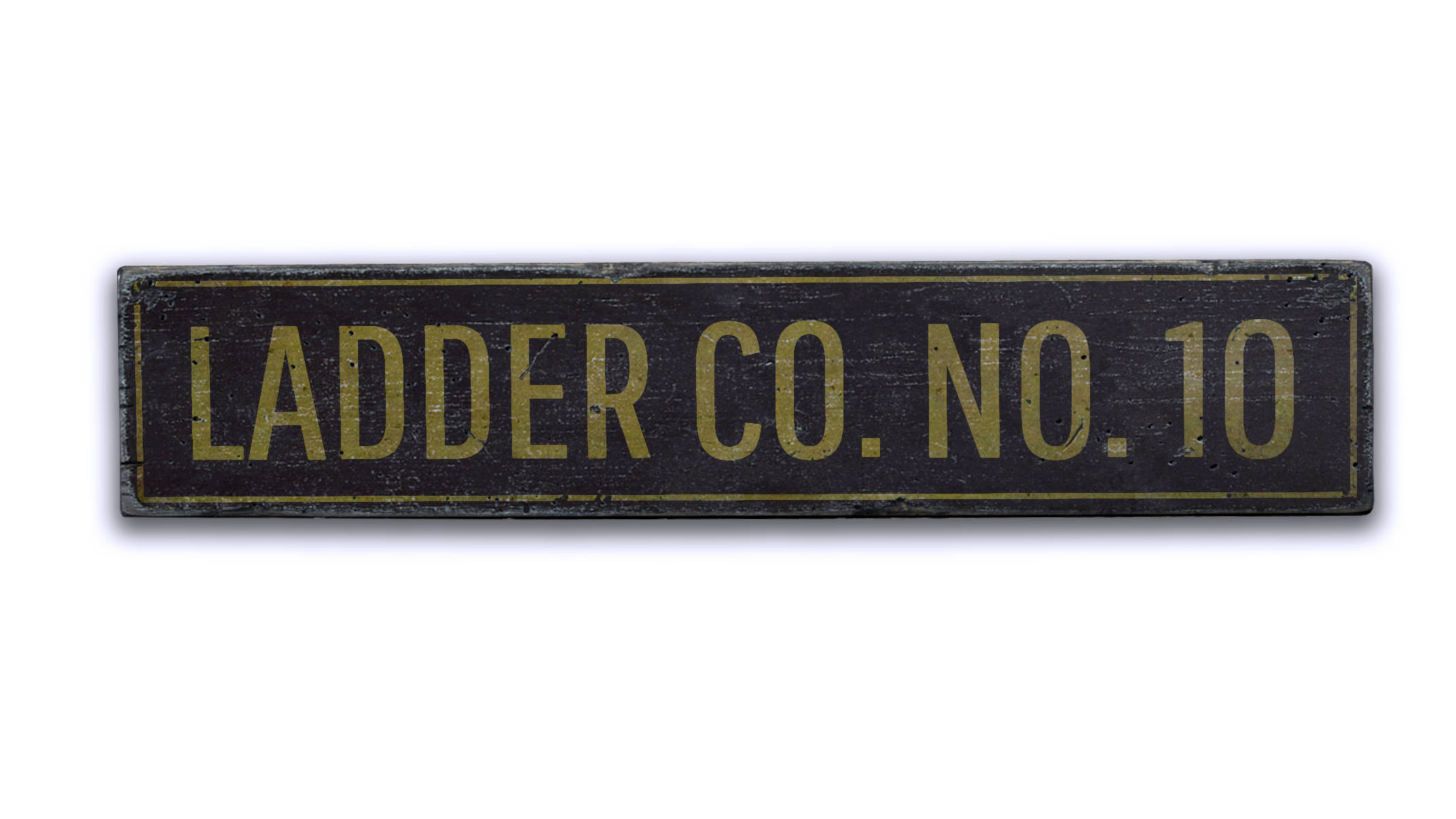 Custom Ladder Signs Ladder Co Sign, Wood Ladder Decor, Ladder Number Sign, Custom Fireman ...