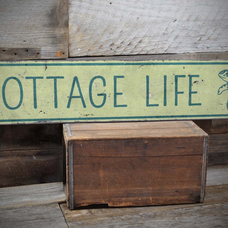 Weathered Beach Sign - Etsy - Weathered Street Sign Apartment Decor