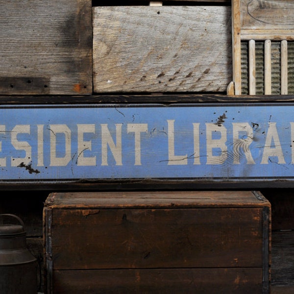 Segno bibliotecario della biblioteca personalizzato, Decorazione della biblioteca, Biblioteca tranquilla, Segni della signora della biblioteca - Decorazioni rustiche in legno in difficoltà fatte a mano