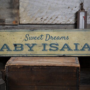 Sweet Dreams Sign for Baby Room Decor, Baby Name Sign, Rustic Nursery Decor, Custom Nursery Sign, Rustic Handmade Wood Sign