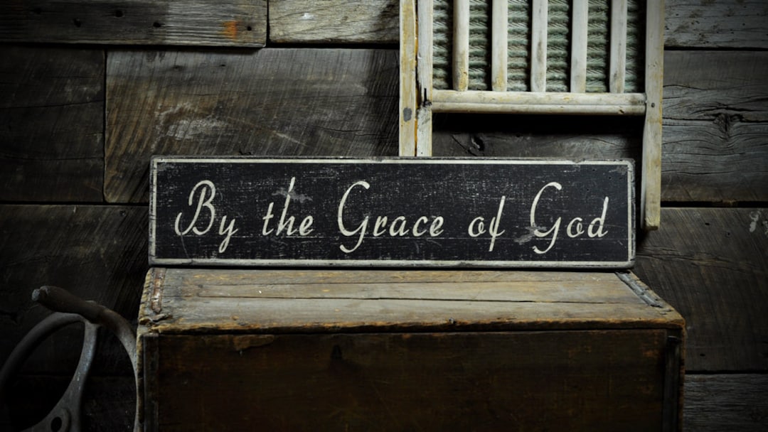 By the Grace of God Sign - Rustic Hand Made Vintage Wooden - Etsy