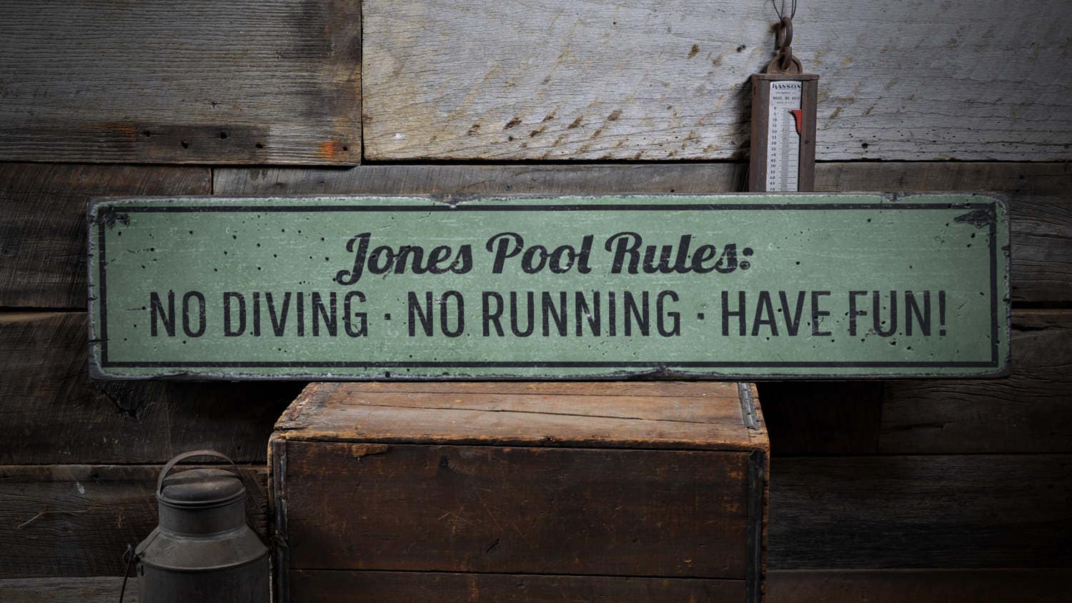 Pool Rules Sign Custom Wood Sign For Pool No Diving Sign