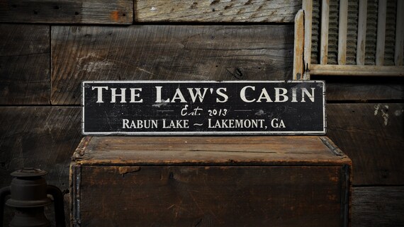 Lake Cabin Sign, Custom Lake Sign, Lakehouse Sign, Lake Decor, Sign For Lake House, Lake Sign, Rustic Hand Made Distressed Wooden 