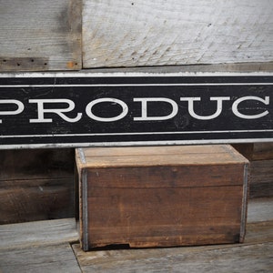 Produce Sign, Farmers Market Sign, Farmhouse Kitchen, Produce Farm Decor, Farmhouse Style, Rustic Produce Sign - Handmade Wooden Sign